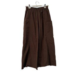 Tutu & Lilli Chocolate Brown Wide Leg Cargo Pull On Pants Womens Size XSmall